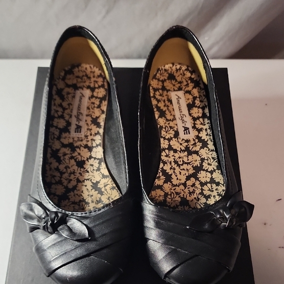 American Eagle Outfitters Black Bow Flats - Picture 1 of 8